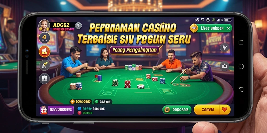 Tampilan permainan Live Casino yang mengasyikkan di ADG62.