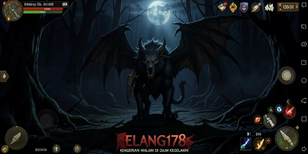 Tangkapan layar gameplay <strong>ELANG178</strong> dengan suasana Horror yang mencekam.
