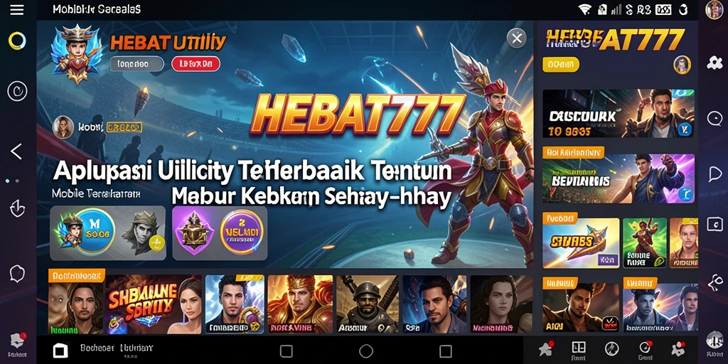 Tampilan menarik dari antarmuka HEBAT777 saat digunakan.