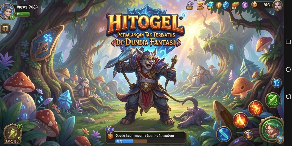 Tangkapan layar dari HITOGEL menampilkan aksi petualangan yang mendebarkan.