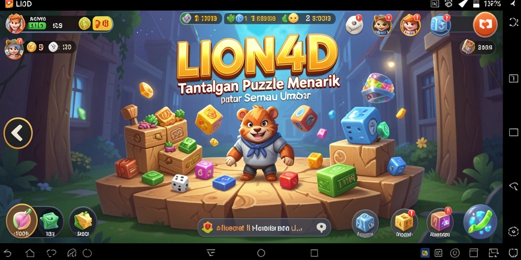 Tampilan gameplay puzzle yang menantang dan mengasyikkan.