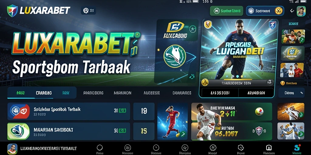 Tampilan utama LUXARABET dengan permainan taruhan olahraga yang menarik.