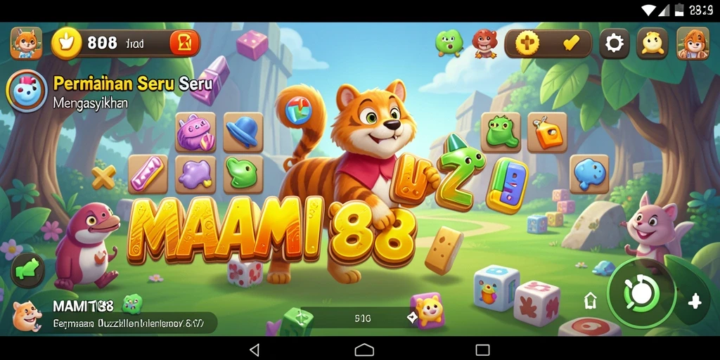 Tampilan gameplay <strong>MAMI188</strong> dengan teka-teki yang menantang.