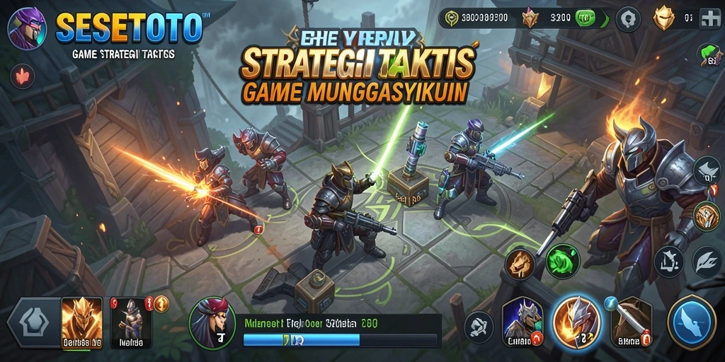 Tampilan gameplay SESETOTO yang menampilkan pertempuran strategi yang intens.